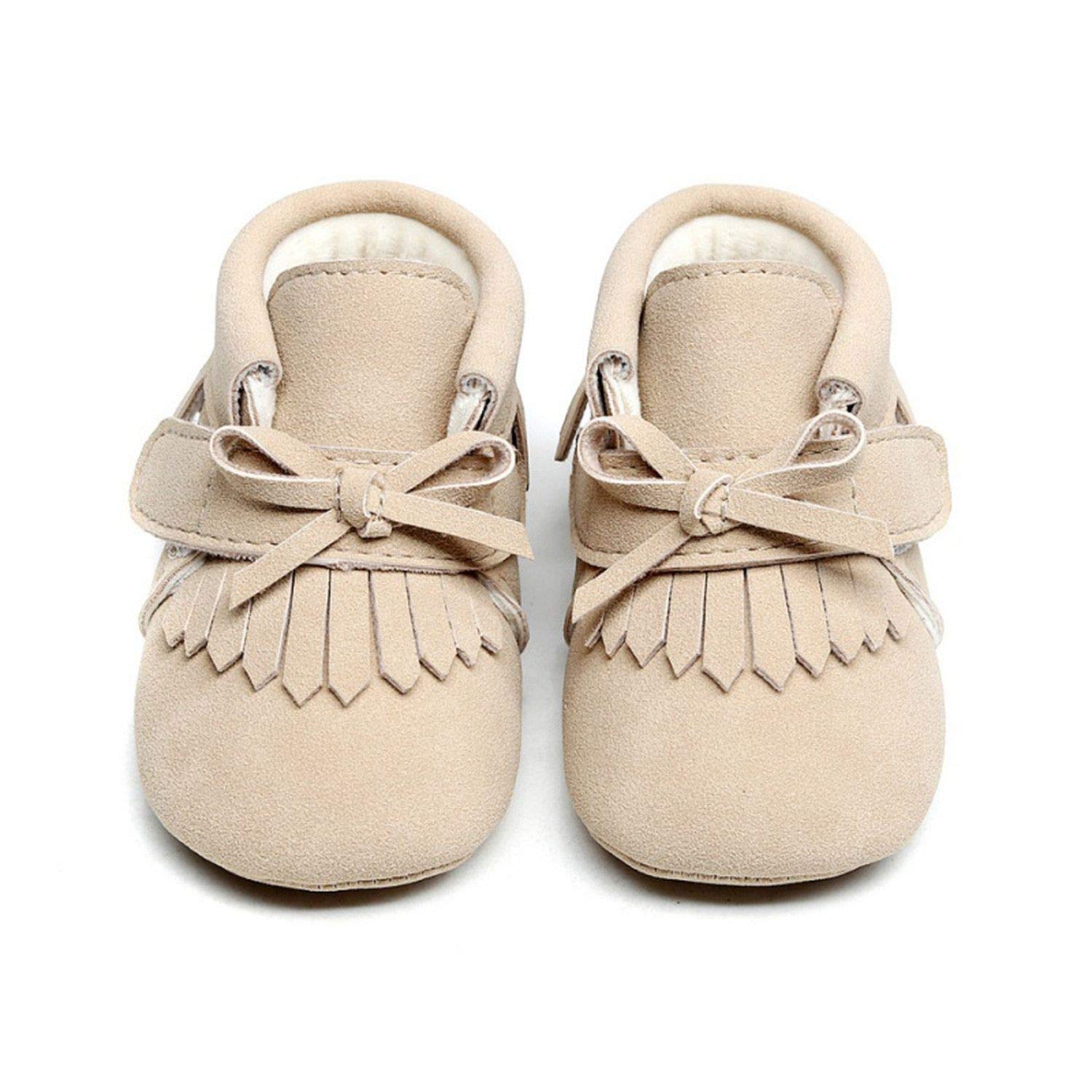 Pu Suede Leather Newborn Baby Boy Girl Moccasins Soft First