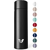 Ever Vessel Mini Stainless Steel Water Bottle 14oz - Non-insulated | Designed for Bags | Slim, Ultra Lightweight & Stylish – Black