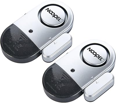 Noopel Door Alarm Sensor 120dB Wireless Magnetic Window Burglar 2 Pack