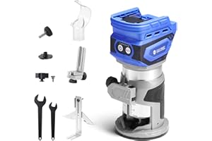 SainSmart Wood Router Cordless, Compact Router for MAK 18V Battery, Brushless Trimmer Router with 5 Variable Speeds, 28,000RP