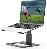 BoYata Laptop Stand Height Adjustable Ventilated Holder 10-17 inch Black