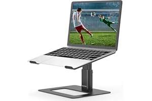 BoYata Laptop Stand, Ergonomic Aluminum Height Adjustable Computer Stand Laptop Holder for Desk, Compatible with MacBook Pro/
