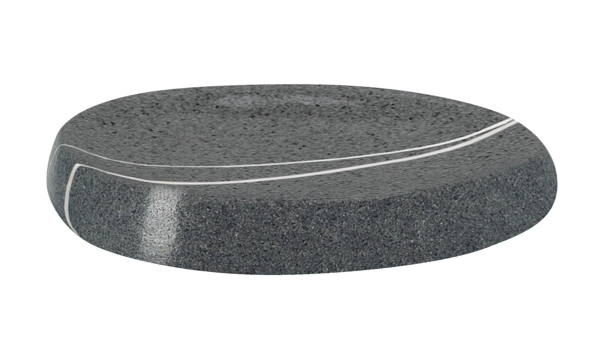 Kleine Wolke Polyresin Soap Dish, Dark Grey