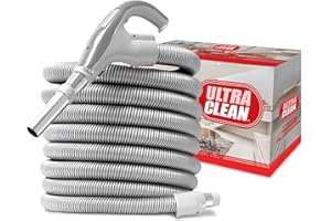 ULTRA CLEAN Central Vacuum Most Popular Air Hose Pistol-Grip - Low Voltage 24 V on/off switch handle operates non-electric at