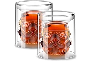 BEYOND MS Creative Whisky Sobriety Glasses, Whiskey Carafe, Flask Carafe for Wine, vodka, Scotch, Bourbon, Liquor - 150ml Gifts for Men, 2 pcs