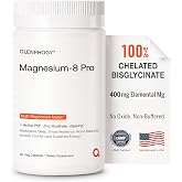 Magnesium Bisglycinate Complex, 400mg Elemental Magnesium with B6 &amp; Zinc | Chelated for Cellular Uptake, 8-In-1 Magnesium Complex for Women &amp; Men, No Oxide, Sleep, Stress, Muscle Support, 90 Veg Caps