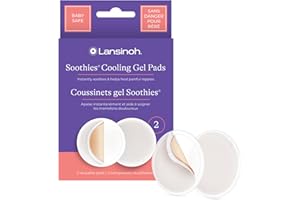 Lansinoh Soothies Cooling Gel Pads for Nursing, Baby & Postpartum Essentials, Reusable Breastfeeding Gel Pads for Sore Nipple