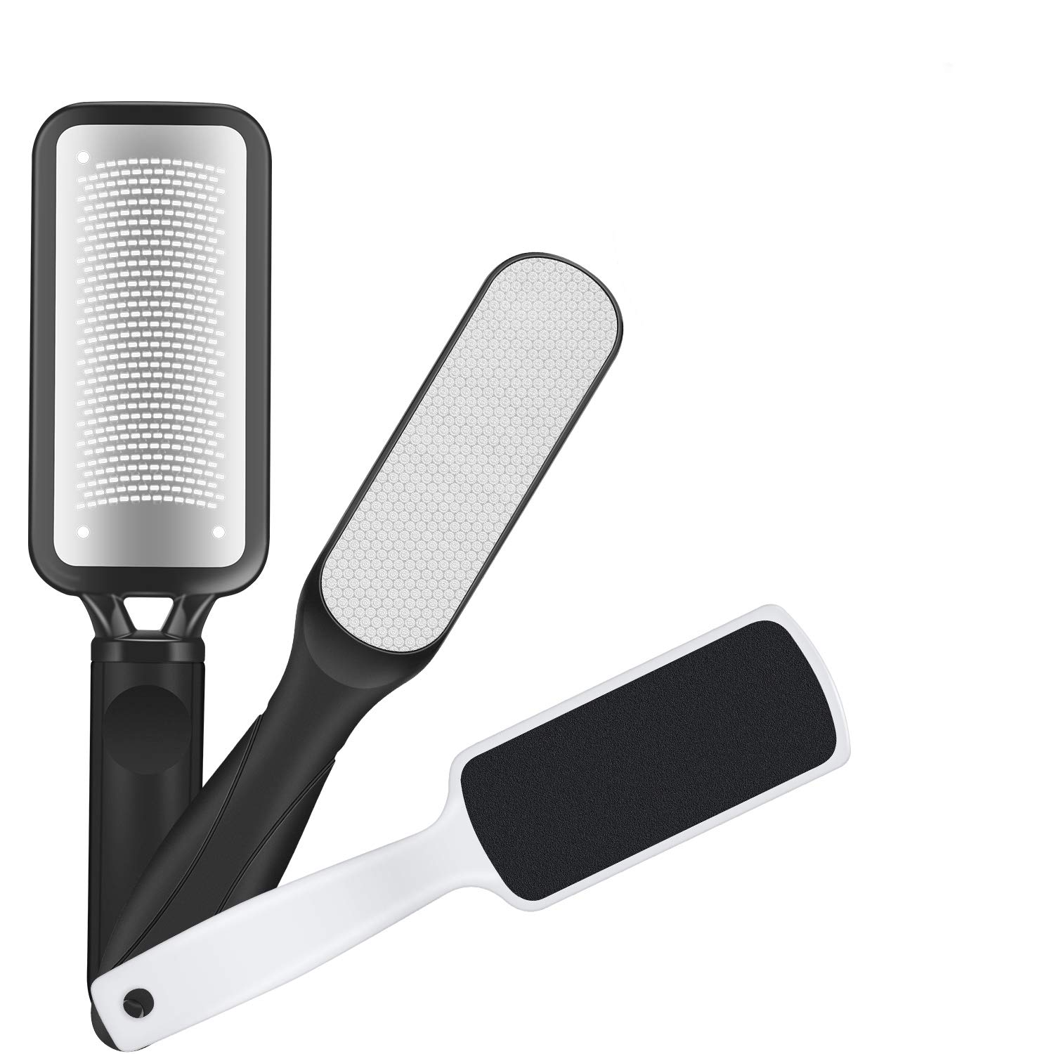 Foot File Callus Remover 3 Pack Professional Pedicure Tools Stainless Steel Foot Rasp Dual Sided Foot File For Feet To Remove Hard Skin, Foot Scrub Care Tool : Beauty