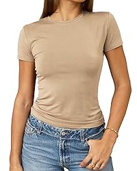 Abardsion Women's Casual Basic Going Out Crop Tops