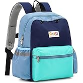 QOECI Toddler Backpack for Boys Girls 2-5, Kids Preschool Backpack, 13inch Little Kids Backpack Daycare School Bookbag for Kindergarten Elementary School Travel,Mint Blue