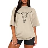 Women's Floral Graphic Tees Short Sleeve Casual T-Shirts Boho Style Tops | Floral Graphic, Crew Neck, Short Sleeve, Lightweight, Regular Fit, Soft Fabric, Casual, Everyday, Travel, Weekend