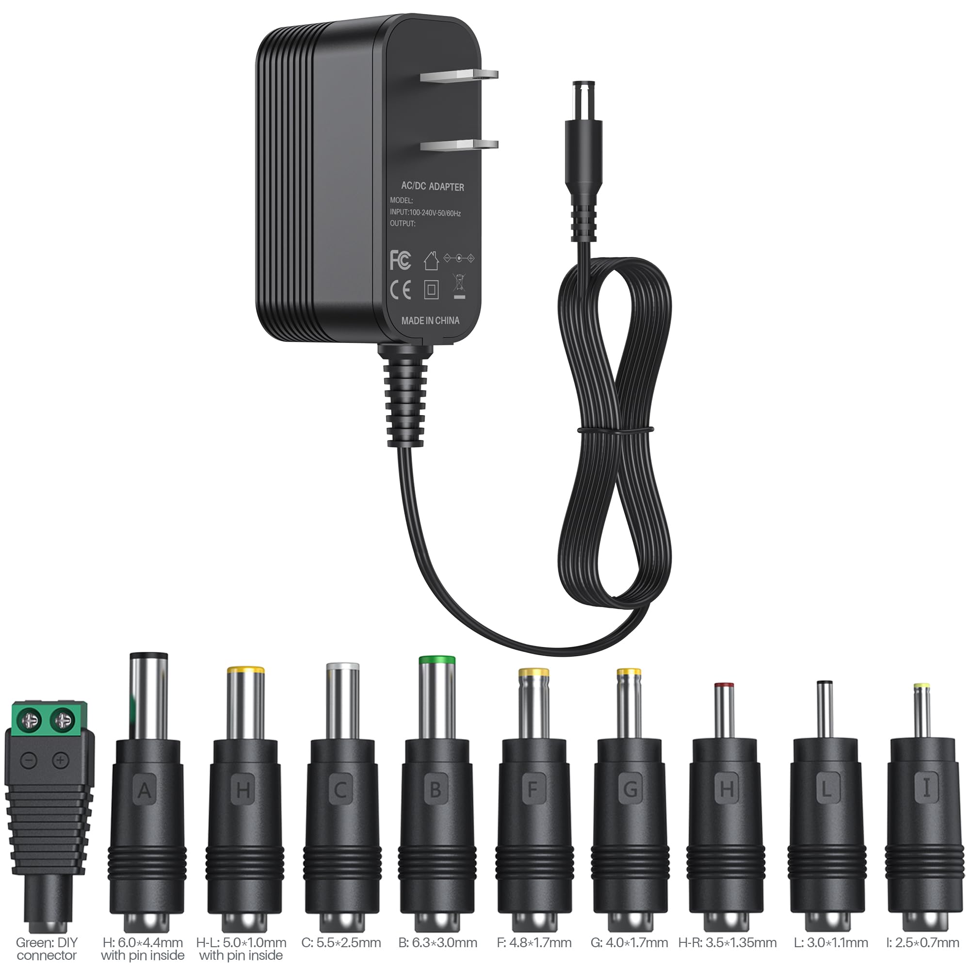 15V DC Power Supply DC 15V Power Cord 15V 1A