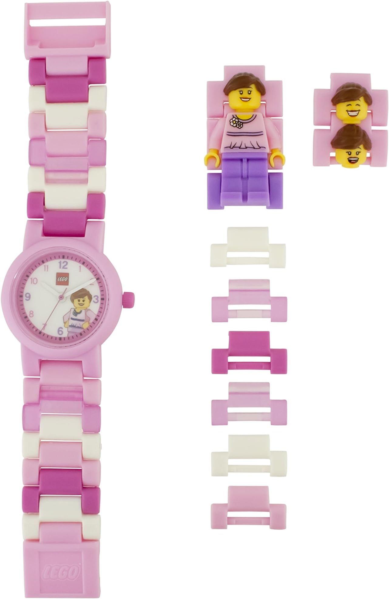 CLILU Chinese-Automatic Watch with Plastic Strap, Pink, 10 (Model: 8020280)