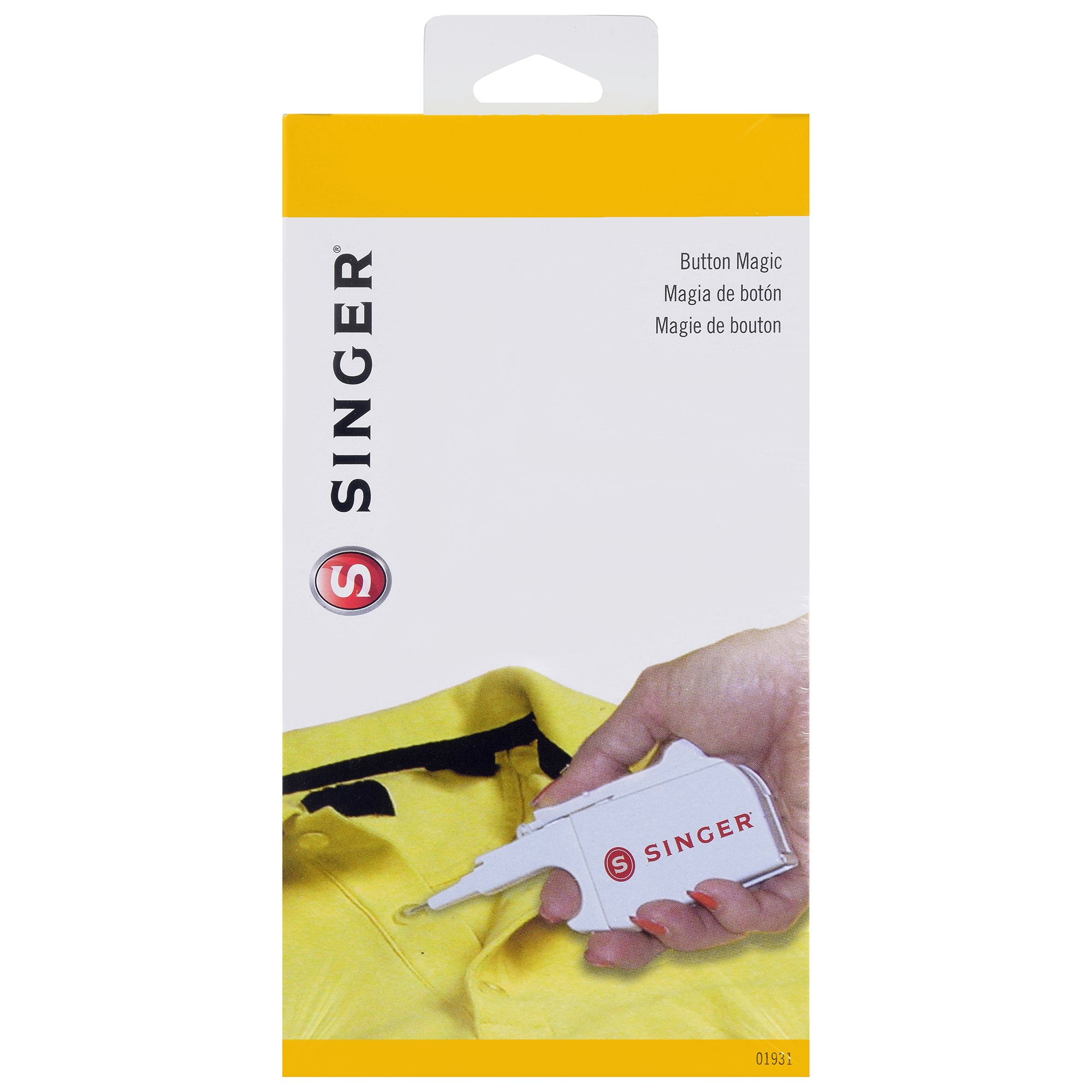 Singer 1931 Button Magic-5 x 2 inches, Plastic, 5"x2"