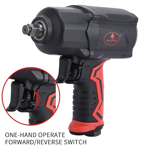 AEROPRO TOOLS 1/2-Inch Composite Air Impact Wrench(A301), Twin