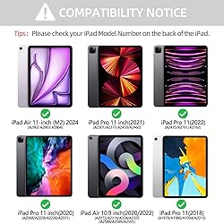 aMZCaSE for iPad Air 11 inch M2(2024) Pro 11 inch