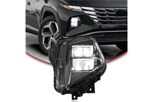 JZ AUTO LED Reflector Headlight Assembly Compatible with 2022 2023 2024 Hyundai Tucson SE/SEL/N Line, Replacement for 92102-C