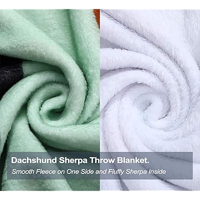 Buy Dachshund Throw Blankets Soft Sherpa Flannel Blanket Warm Cozy Fleece Blanket Cute Cartoon Fuzzy Dachshund Blanket For Couch Bed Chair Sofa Online In Indonesia B082w358v4