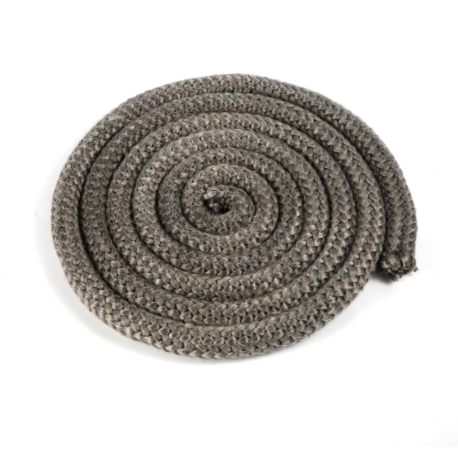 NQEUEPN Fireplace Seal Rope 0.59inch x 8.2ft, Sturdy Graphite Impregnated Fiberglass Rope Seal Gasket Replacement Wood Stove Door Gasket for Fireplaces Wood Burning Stoves