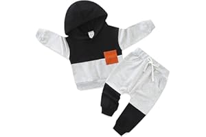 BABYMINE Toddler Baby Boy Summer Clothes T Shirt Solid Pants Set Infant Spring Summer Outfit