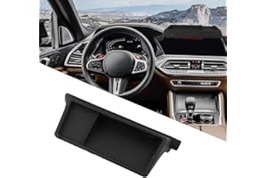 RichVibe Interior Storage Box for BMW X5 G05 X6 G06 X7 G07 2019-2022, Dashboard Organizer Holder for LHD Models, Matte Black 