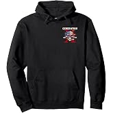 (2 Sided) Gen X We Don't Care Skull Pullover Hoodie