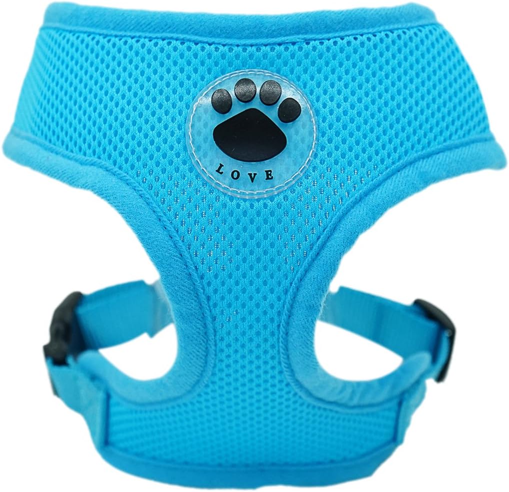 WONDERPUP Soft Mesh Dog Harness No Pull Walking Comfort Padded Vest Harnesses Adjustable