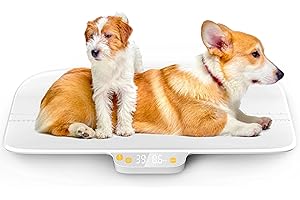 ICARE-PET Digital Baby Scale for Infant and Pets, 66lbs (±0.1oz), Digital Weighing Scale for Newborn Baby and Infant, Hold Function, Suitable for Pets and Infants(Yellow)
