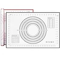 Large Silicone Baking Mats Non Stick for Christmas Party Celebration, BPA Free Pastry Mat for Rolling Dough Non Slip…