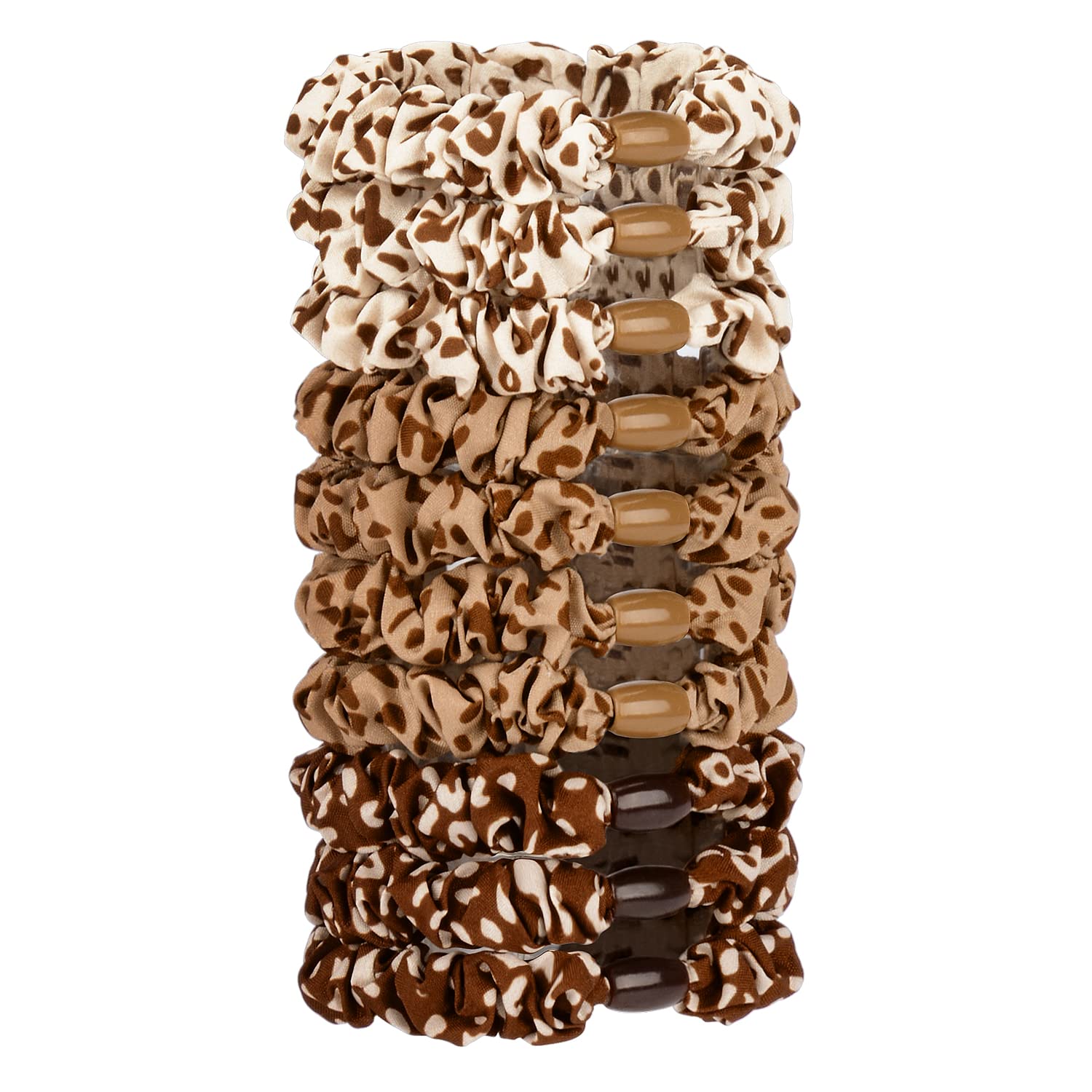 JessLab Scrunchy Hair Ties, 10 Pcs Silk Satin Hair Ties Ponytail Holders Gentle Elastic No Damage Scrunchies Hair Bands Stretchy Hair Accessories for Girls Women Ladies, Color Assorted, Chiffon — image 1