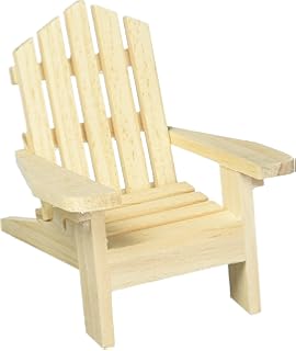 Amazon Com Mini Decorative Adirondack Style Plain Wood Chairs Set Of 2 Wedding Cake Toppers Garden Outdoor