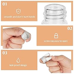 Tessco 100 Pcs 5 ml Mini Glass Bottles with Screw