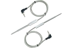 WAITCOOK Smart Thermometer Probe for Ninja FG550/FG551 Smart XL 6-in-1 Indoor Grill with Air Fry, Replacement 107HY550 Meat Probe for Ninja Indoor Grill Accessories,2 Pack