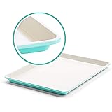GreenLife Bakeware Healthy Ceramic Nonstick, Cookie Sheet, 18" x 13", Turquoise