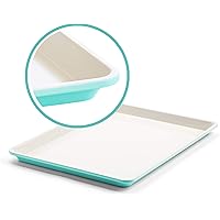 GreenLife Bakeware Healthy Ceramic Nonstick, Cookie Sheet, 18" x 13", Turquoise