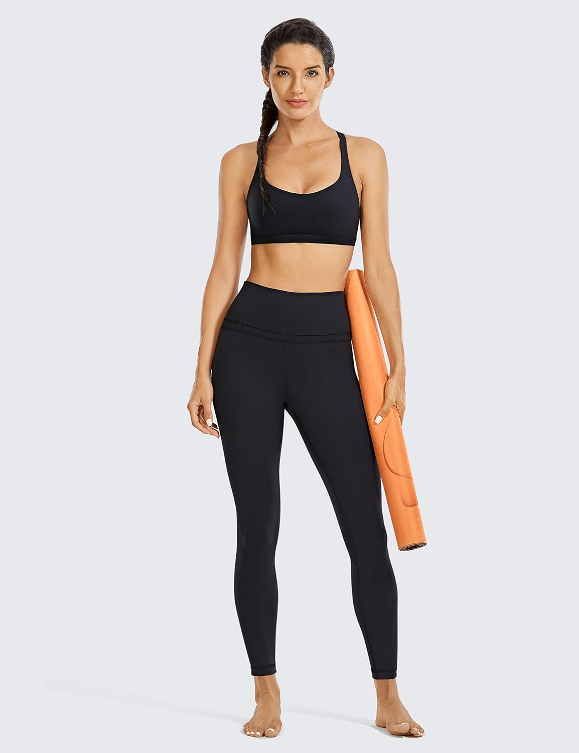 CRZ YOGA Women's Naked Feeling I High Waist Tight Yoga Pants Workout Leggings-25 Inches: Clothing