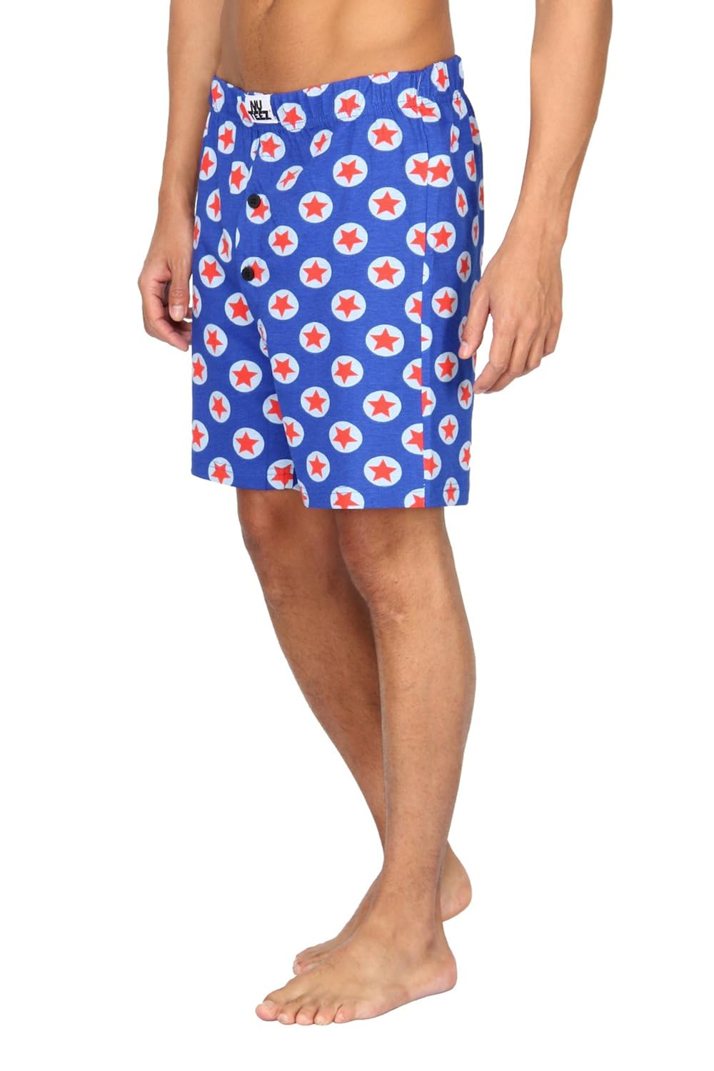 nuteez blue printed boxers for men