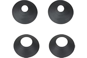 KAZFFD 4Pcs Weatherproof Roof Vent Boot Kit (14136-14137) – 14136 (1.5"-3") No-Calk Flashing, 14137 (3"-4") Rain Collars, Durable for Roof Repair/Installation (Residential/Commercial)