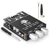 DAJUNGUO ZK-1002T 100W+100W Bluetooth Amplifier Board with IPEX-1 Antenna, 9-24V DC Input, 2.0 Stereo, Customizable Bluetooth Name, TPA3116 Chip