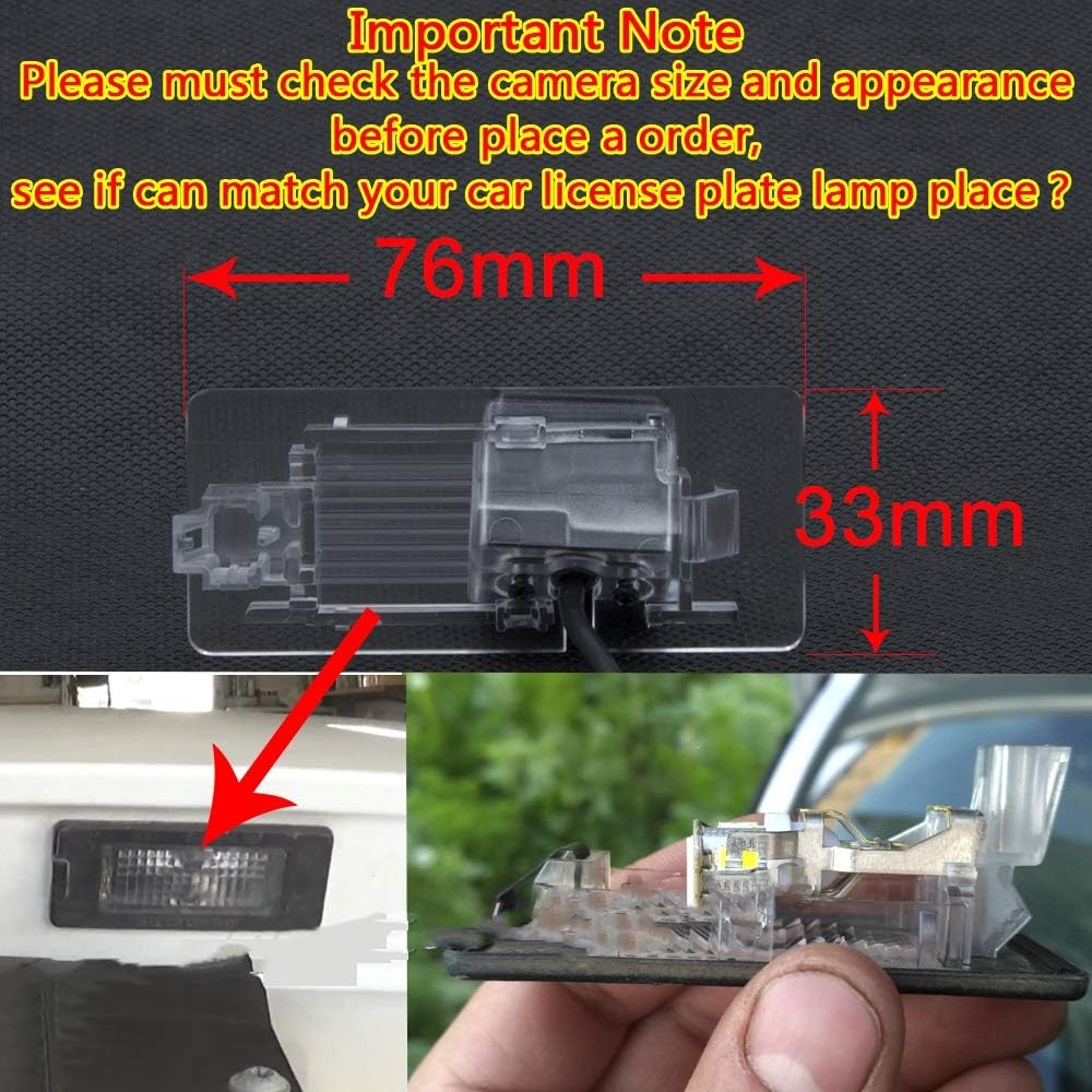 Reversing Camera in Number Plate Light License Rear View Backup camera for SKODA Citigo/Octavia 3 III A7 (5E) MK3 /VW Passat/Golf Wagon/Estate/VW Polo/VW Sharan/SEAT Alhambra MK2 Rapid 2010-2016 - Image 3