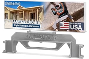 AltitudeCraft Framing Tools - 16″ Framing Stud Layout Tool, Stud Framing Jig for 16 Inch On-Center Precision Wall Stud Framing Measurement (1-Piece)