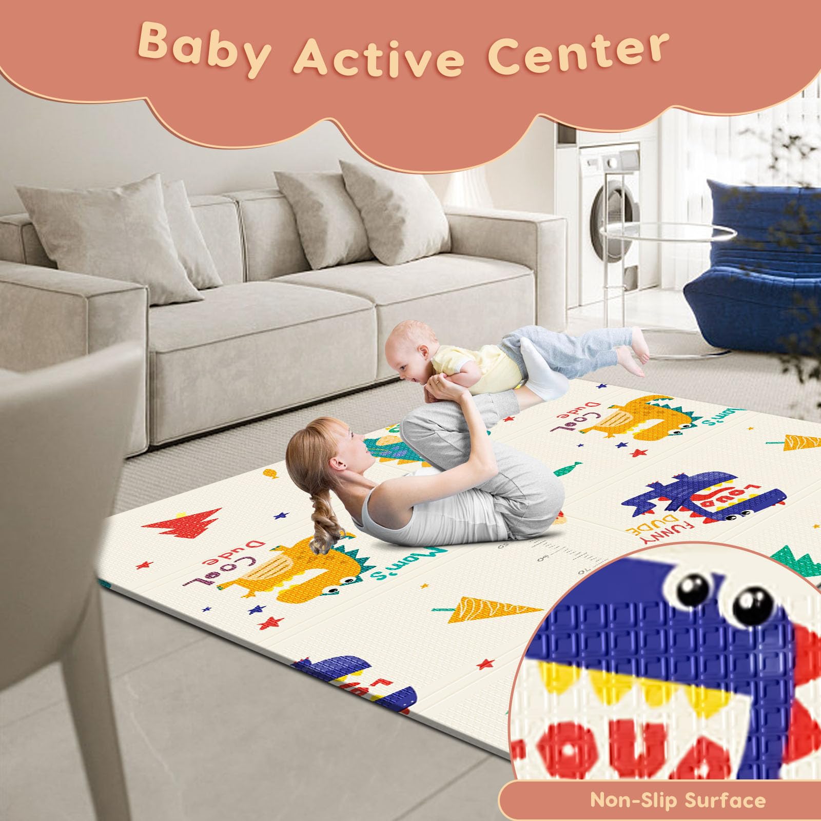 Baby Playpen Mat, 74