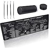 Gun Cleaning Mat Gun Mat Double Thickness Cleaning Mat Sized 12"x36" inches for Handgun Shotgun Rifle Cleaning