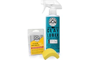 Chemical Guys OG Clay Bar & Luber Synthetic Lubricant Kit, Light/Medium Duty, 473 ml (2 Items), Yellow