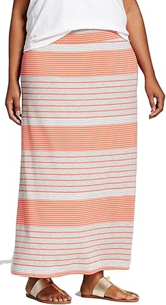 plus size knit maxi skirt