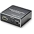 AGPtEK HDMI zu HDMI Audio Extraktor konverter mit Toslinkkabel - Ultra HD 4K*2K Full 3D SPDIF TOSLINK Optisch Audio+ 3.5mm Audioausgang + EDID Steuerbar f&uuml;r Dolby digital (AC3), DTS, LPCM, und ADV 2.0CH 5.1CH