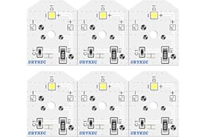 URYKEC WR55X11132 WR55X25754 Led Refrigerator Bulb Light Replacement, For GE Refrigerator Replace WR55X30602 WR55X26486 PS4704284 3033142 EAP12172918 AP6261806 (6 PCS)