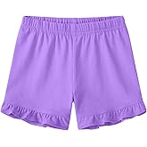 Witwot Girls Bike Shorts Cotton Underdress Dance Cartwheel Ruffle Short for Girl Size 5-14Y