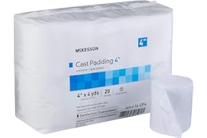 McKesson Cast Padding, Non-Sterile, Polyester, 4 in x 4 yds, 20 Count, 1 Pack
