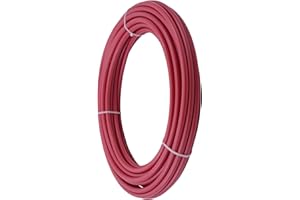 SharkBite 1/2 Inch x 100 Feet Red PEX-B, PEX Pipe Flexible Water Tubing for Plumbing, U860R100